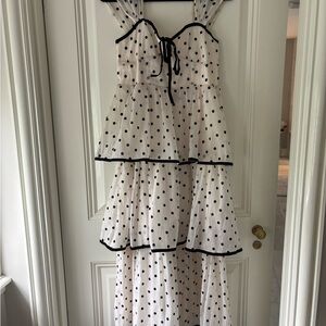 Vestique Black Polka Dot Dress
